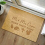 Personalised Pumpkin Rectangle Doormat, thumbnail 3 of 4