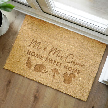 Personalised Pumpkin Rectangle Doormat, 3 of 4