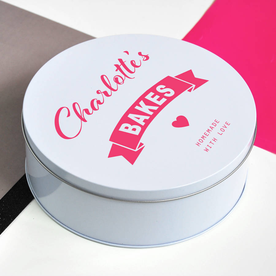 personalised biscuit tin by delightful living personalised biscuit tin by delightful living