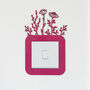 Floral Light Switch Surround In Wildflower Design Any Colour, thumbnail 3 of 6
