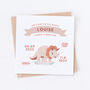 Newborn Birth Details Dinosaur Card, thumbnail 2 of 2