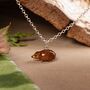 Hedgehog Necklace Enamelled Sterling Silver, thumbnail 1 of 6