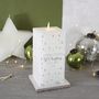First Married Christmas LED Wax Snowflake Candle, thumbnail 3 of 7