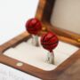 Personalised Basketball Cufflinks, thumbnail 3 of 4