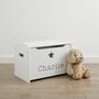 Personalised White Star Design Toy Box, thumbnail 4 of 4