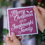 Personalised Family Christmas Card Pack, thumbnail 1 of 4
