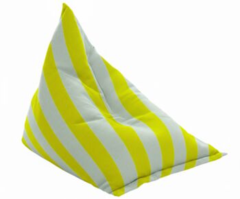 Hand Painted And Re Purposed Linen Stripe Bean Bag Chair, 8 of 12