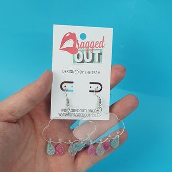 Trans Pride Cloud Earrings, 2 of 2