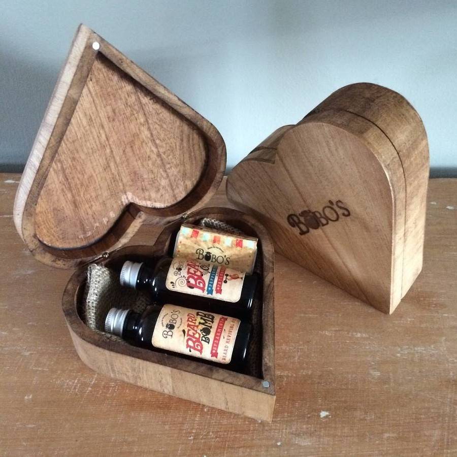 Beard And Moustache Male Grooming Heart Gift Set By RW NORFOLK