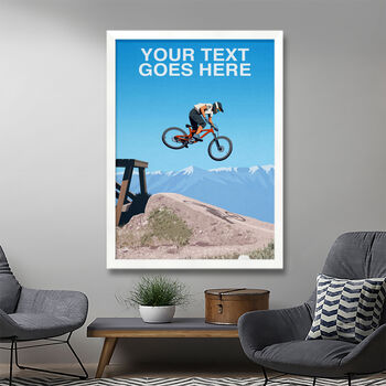 Personalised Mountain Bike Trail Print, 3 of 6