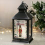 Personalised Christmas Nutcracker Black Lantern, thumbnail 1 of 3