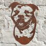 Metal Dog Garden Sculpture Wall Art, thumbnail 1 of 9