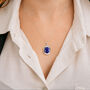 Personalised Sterling Silver Lapis Lazuli Locket, thumbnail 2 of 11