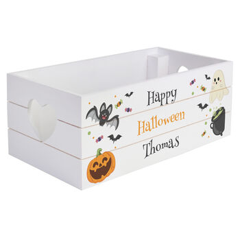 Personalised Halloween Boo Basket – Spooky Treats Made Special, 4 of 4