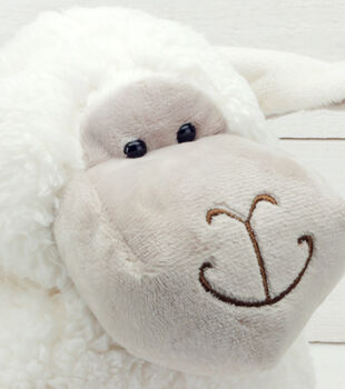 White Sheep Soft Toy With Personalised Keyring, 4 of 5