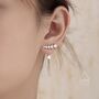 Cz Constellation Star Ear Jacket In Sterling Silver, thumbnail 6 of 10