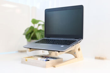F.S.C Birch Ply Laptop Stand, 2 of 6