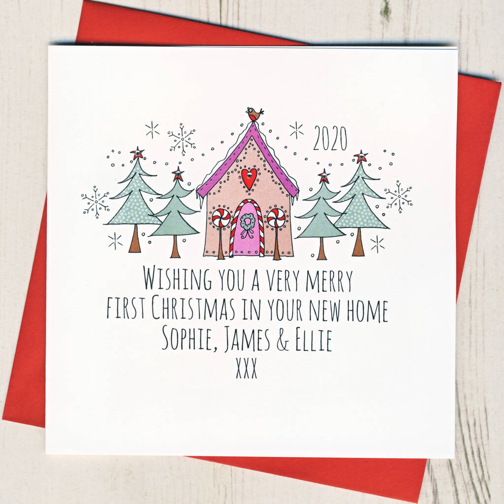 Personalised 1st Christmas In Your New Home Card By Eggbert Daisy 