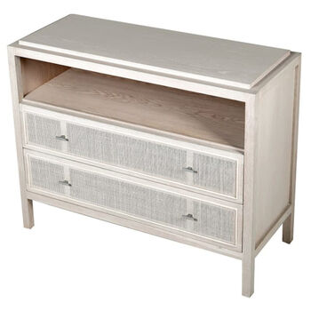 Marco White Wash Rattan Two Drawer Chest, 2 of 2