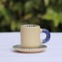 Matrix Ceramic Espresso Cup And Saucer, thumbnail 1 of 3
