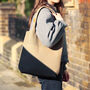 Colour Block Shoulder Shopper Tote Bag, thumbnail 2 of 10