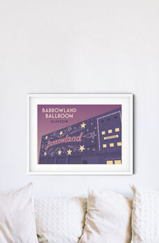 Barrowland Balloom Glasgow Travel Poster Art Print, 3 of 7