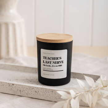 Funny Scented Soy Candle Gift Set For Teacher, 3 of 9