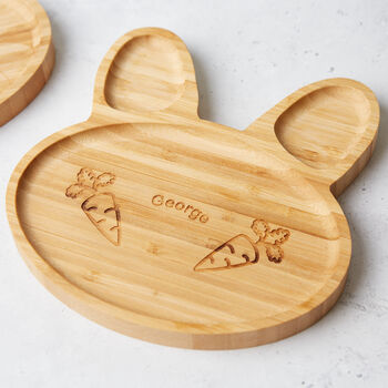 Personalised Children's Bamboo Animal Plate, Kids, 3 of 8