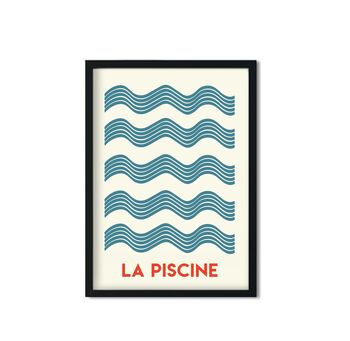 La Piscine Giclée Retro Art Print, 2 of 3