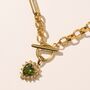 Peridot Crystal Heart Pendant Necklace, thumbnail 5 of 8
