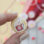 Winter Warmer Winter Drinks Badges, Pack Of Four, thumbnail 5 of 5