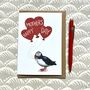 Puffin Mother's Day Card, thumbnail 1 of 3