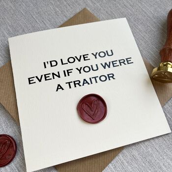 Traitors Inspired Valentine's Day Card, 2 of 2