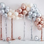 Mixed Metallics Balloon Arch With Streamers, thumbnail 1 of 2