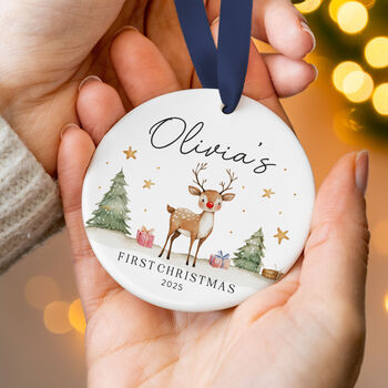 Baby's First Christmas Ornament 2025 Ceramic Keepsake, 6 of 7