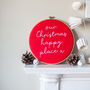 Our Christmas Happy Place Hoop Sign, thumbnail 2 of 3