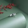 Tiny Manta Ray Ring In Sterling Silver, thumbnail 7 of 11