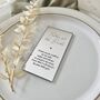 Father Of The Bride Gold Silver Perspex Place Setting, thumbnail 3 of 7