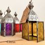 Moroccan Style Lantern Tea Light Holder Silver, thumbnail 5 of 8