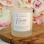 Nanny Gift Personalised Special Nanny Candle, thumbnail 1 of 5
