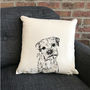 Personalised Border Terrier Cushion, thumbnail 2 of 2