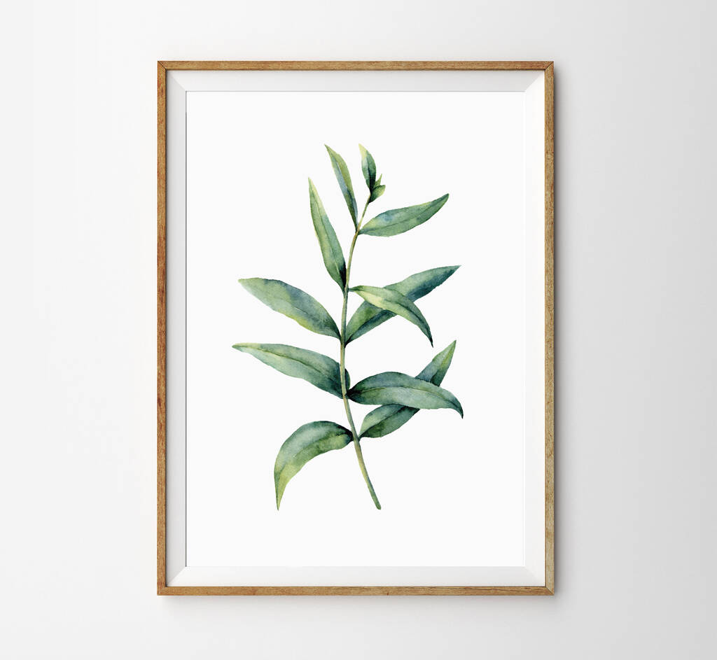 Set Of Three Botanical Watercolour Leaf Prints By Over & Over