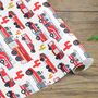 Personalised Fireman Fire Truck Wrapping Paper, thumbnail 3 of 9