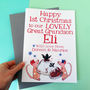 Personalised Big Christmas Card For Grandchildren, thumbnail 1 of 3