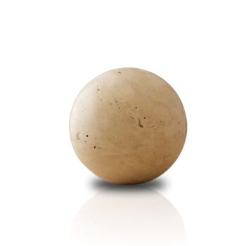 Handmade Travertine Stone Sphere, 2 of 2