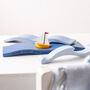 Personalised Blue Water Boat Baby Decoration, thumbnail 4 of 5