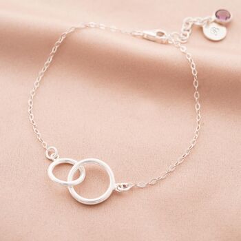 Lia Personalised Infinity Circle Of Life Bracelet, 3 of 12