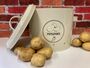 Cream Metal Potato Storage Tin – 21cm, thumbnail 1 of 9