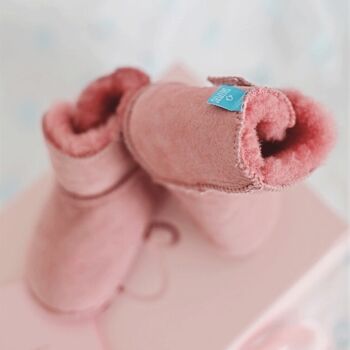 Rose Baby Booties Gift, 3 of 7