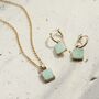 Amazonite Necklace In Gold Vermeil Plate, thumbnail 1 of 7